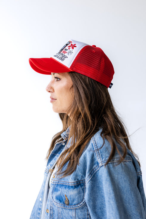 Ohio State Layer Patch Foam Trucker Hat